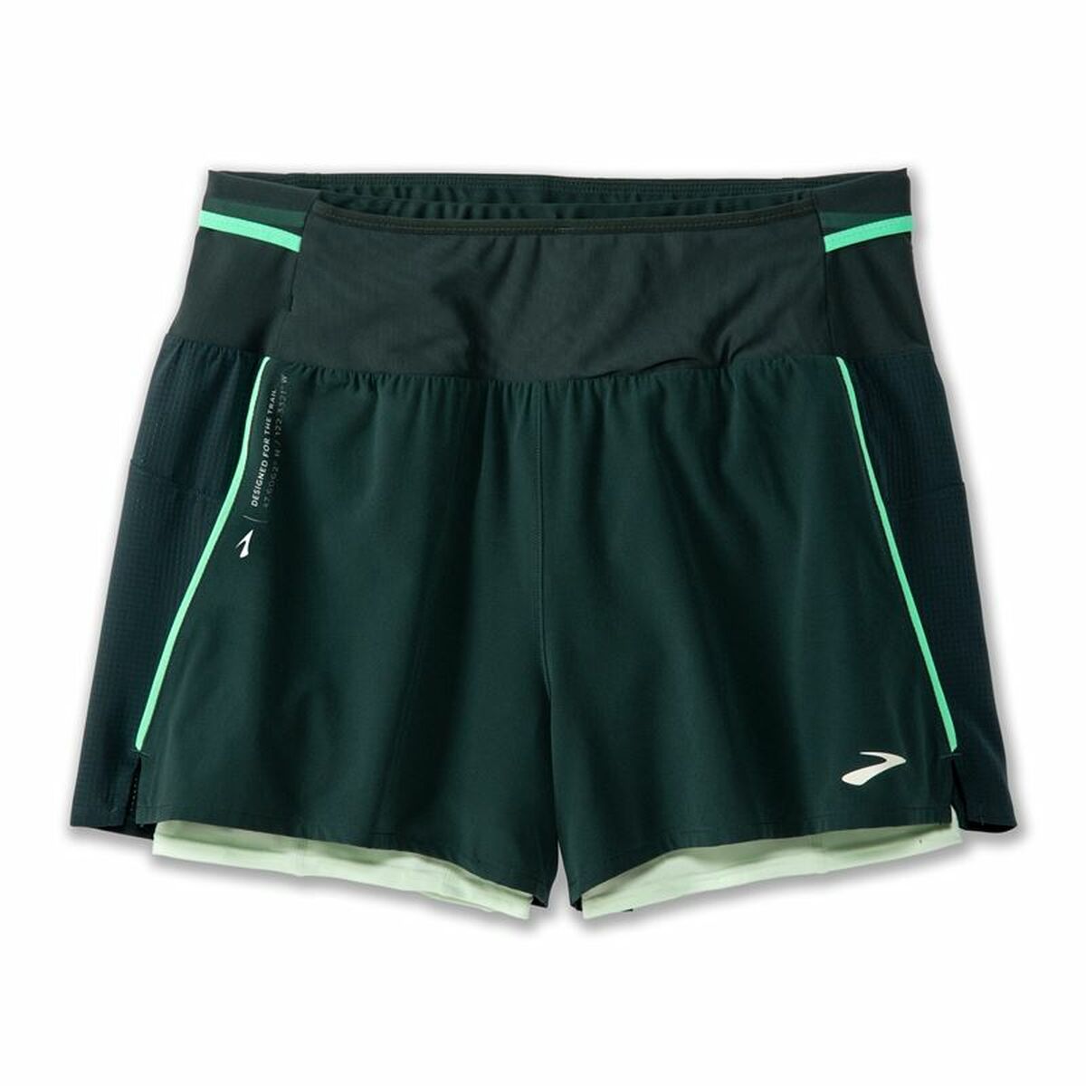 Sports Shorts for Women Brooks High Point 3" 2-in-1 2.0 Green XS
